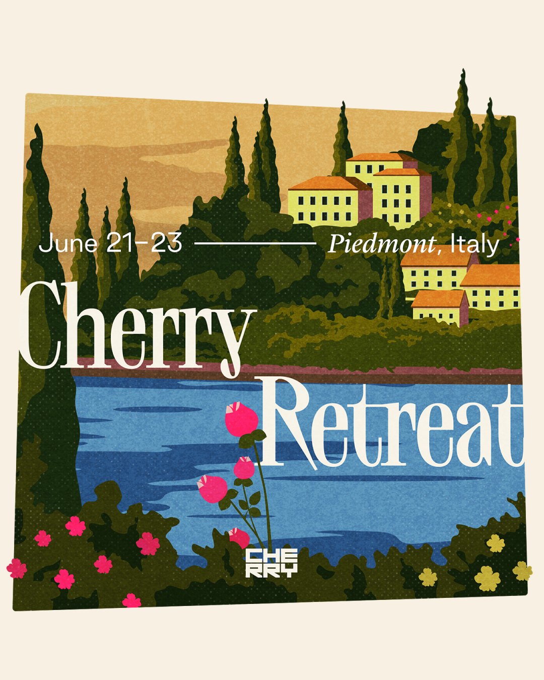 The event's invite key visual featuring a sundown scenario.